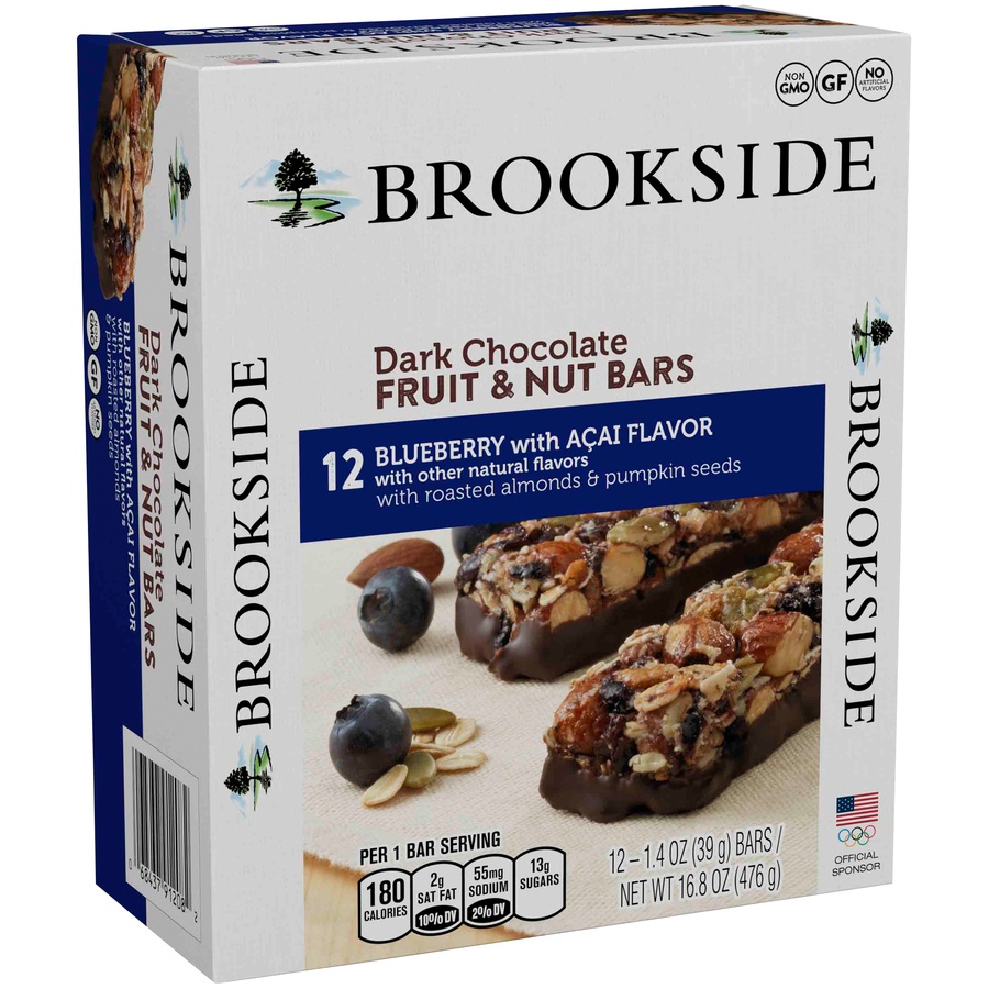 slide 1 of 1, Brookside Fruit & Nut Bars 12 ea, 12 ct