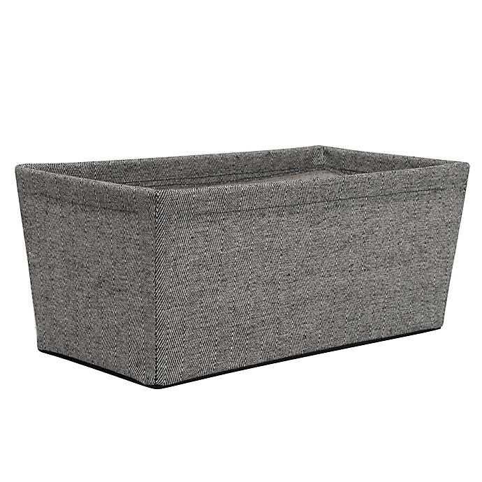 slide 1 of 1, SALT Arrow Weave Small Storage Bin - Grey, 1 ct