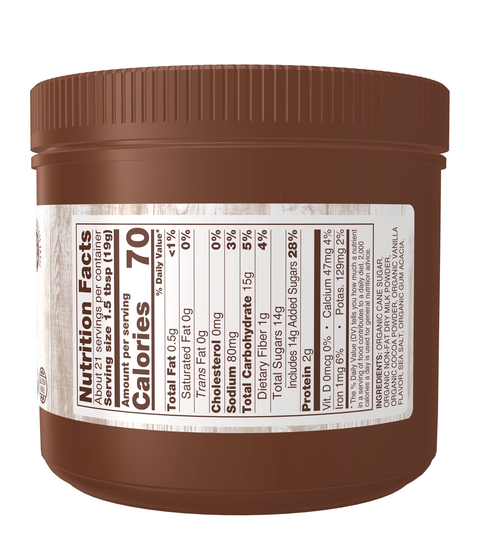 slide 3 of 4, NOW Natural Foods Hot Cocoa, Organic - 14 oz., 14 oz