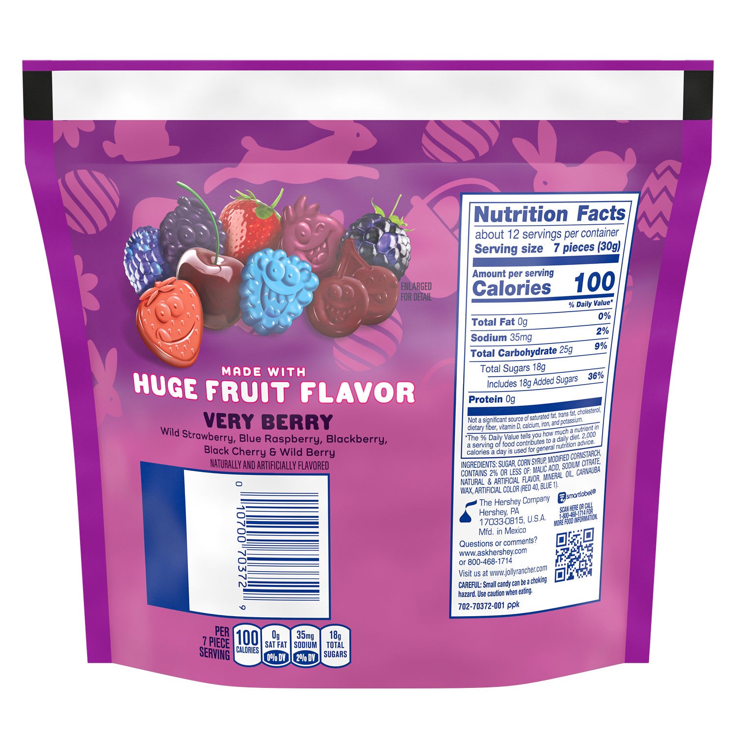 slide 7 of 9, Jolly Rancher Gummies Very Berry Flavored, Easter Candy Bag- 13 oz, 13 oz
