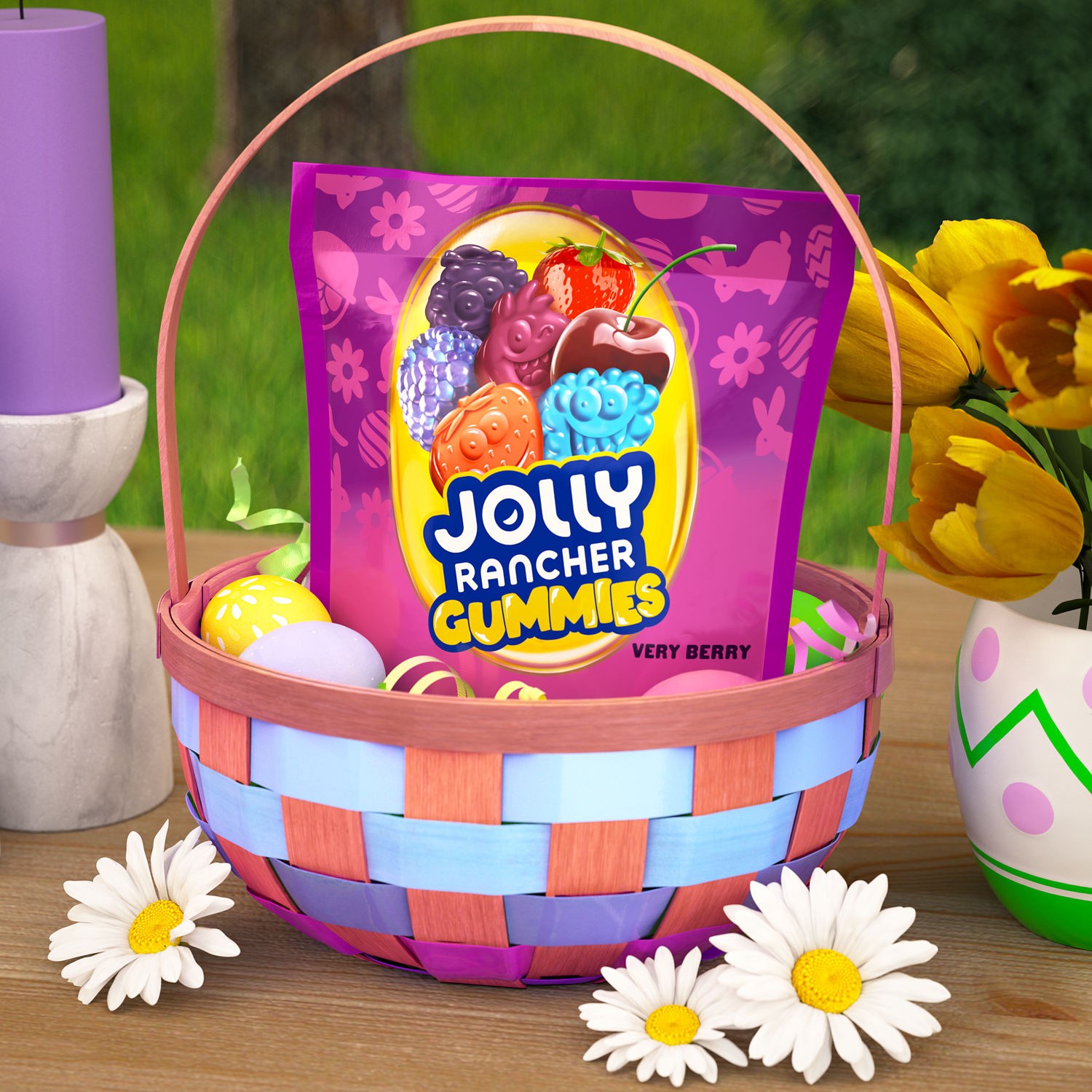 slide 4 of 9, Jolly Rancher Gummies Very Berry Flavored, Easter Candy Bag- 13 oz, 13 oz