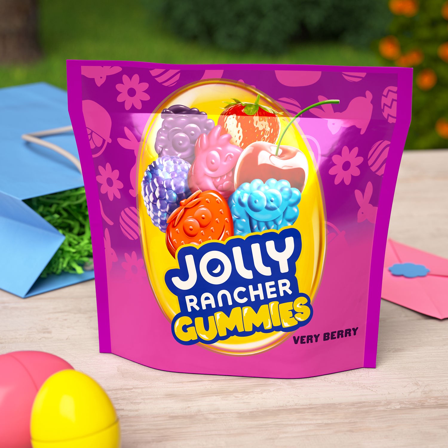 slide 8 of 9, Jolly Rancher Gummies Very Berry Flavored, Easter Candy Bag- 13 oz, 13 oz