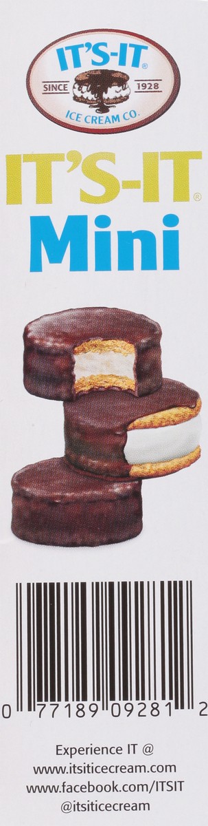 slide 9 of 9, It's-It Mini Vanilla Ice Cream Sandwiches 6 - 2.75 fl oz Sandwiches, 2.75 oz