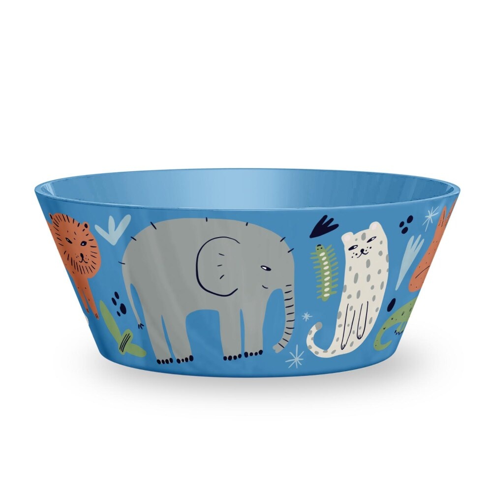 slide 1 of 1, TarHong Jungle Animals Cereal Bowl - Blue, 6 in