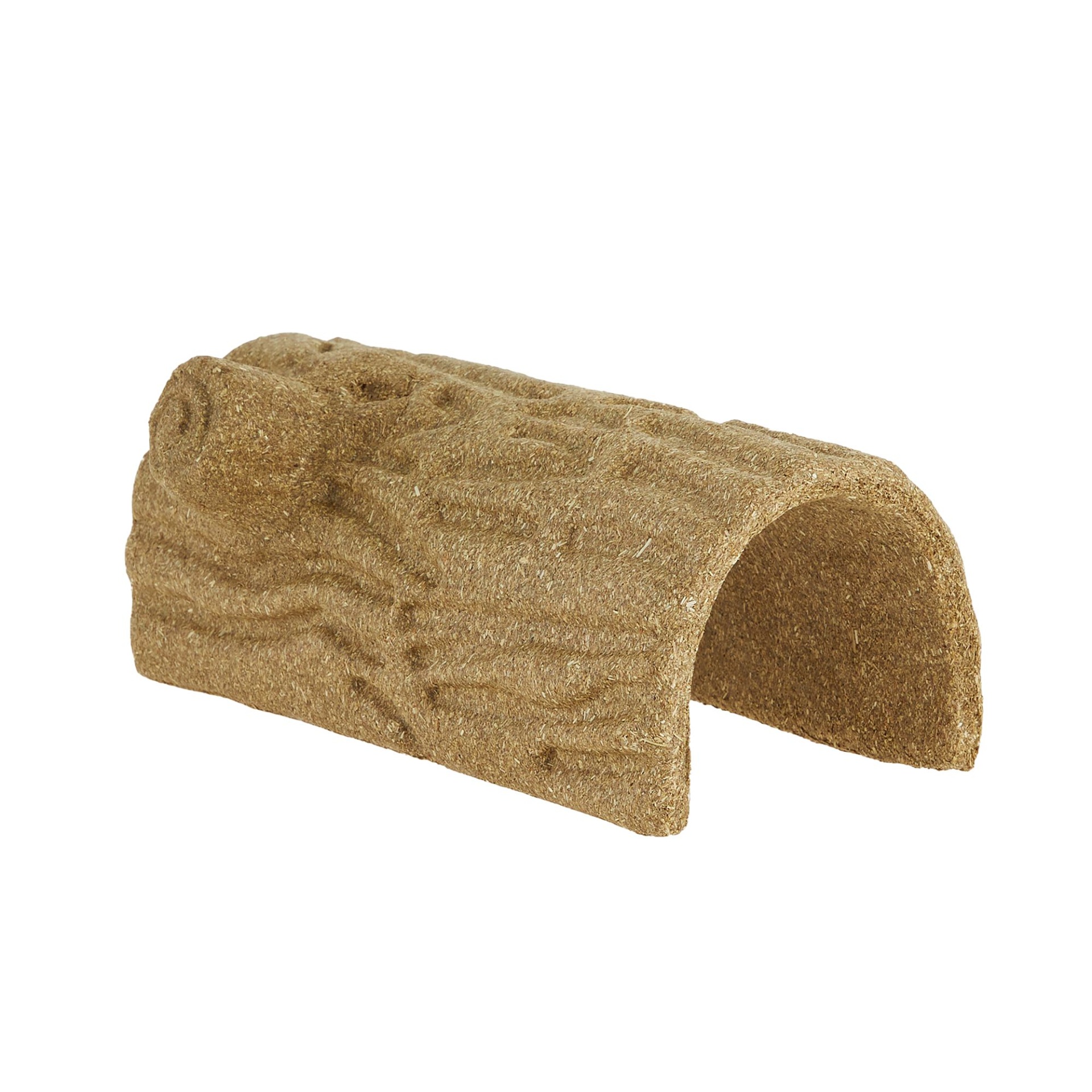 slide 1 of 1, Full Cheeks Small Pet Hide Edible Hay Hideaway Log, 1 ct