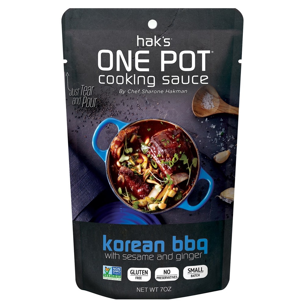 slide 2 of 2, Hak's Paks One Pot Cooking Sauce Korean BBQ, 7 oz