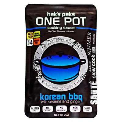 slide 1 of 2, Hak's Paks One Pot Cooking Sauce Korean BBQ, 7 oz