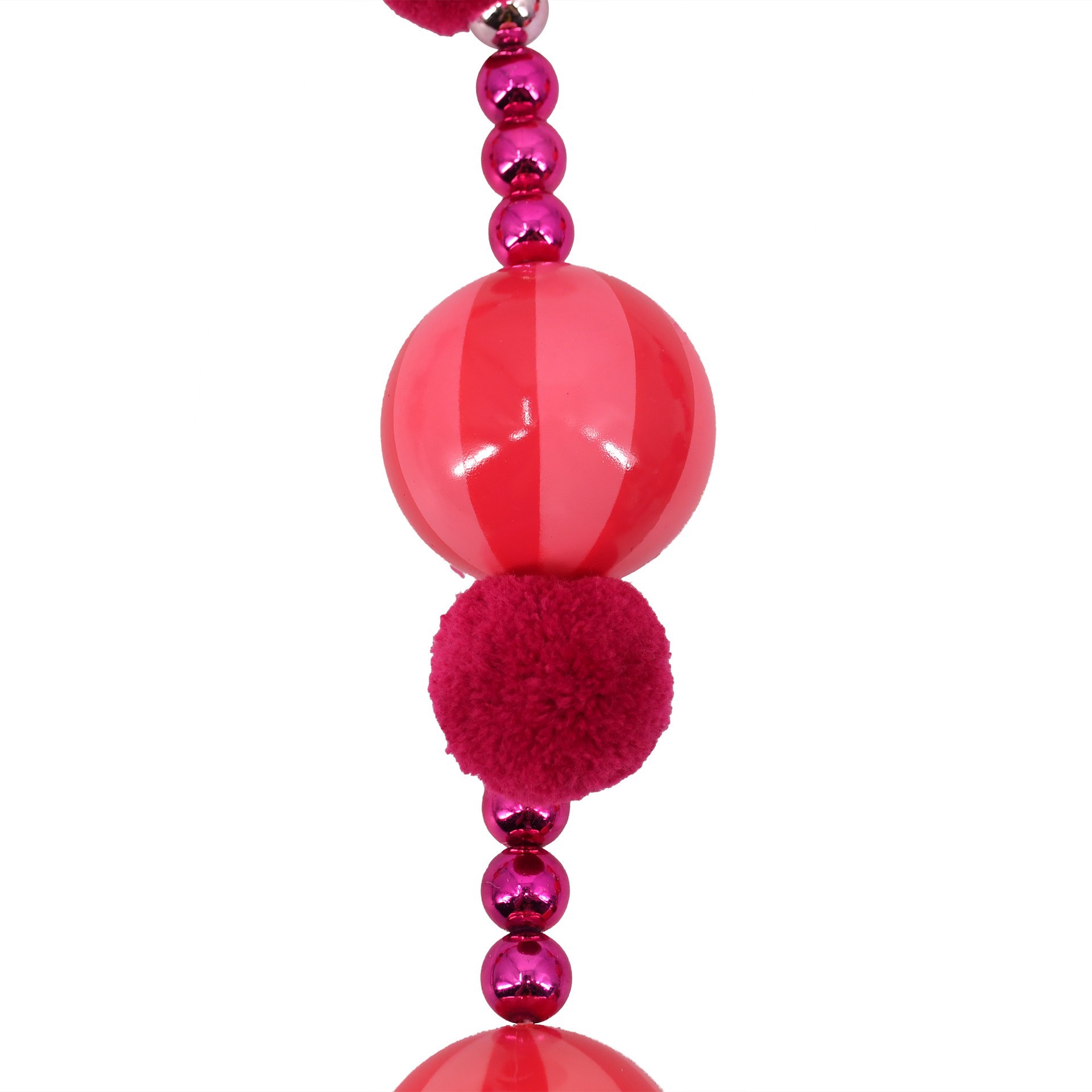 slide 4 of 4, 6ft. Pink Candy Pom Pom Garland By Ashland, 6 ft