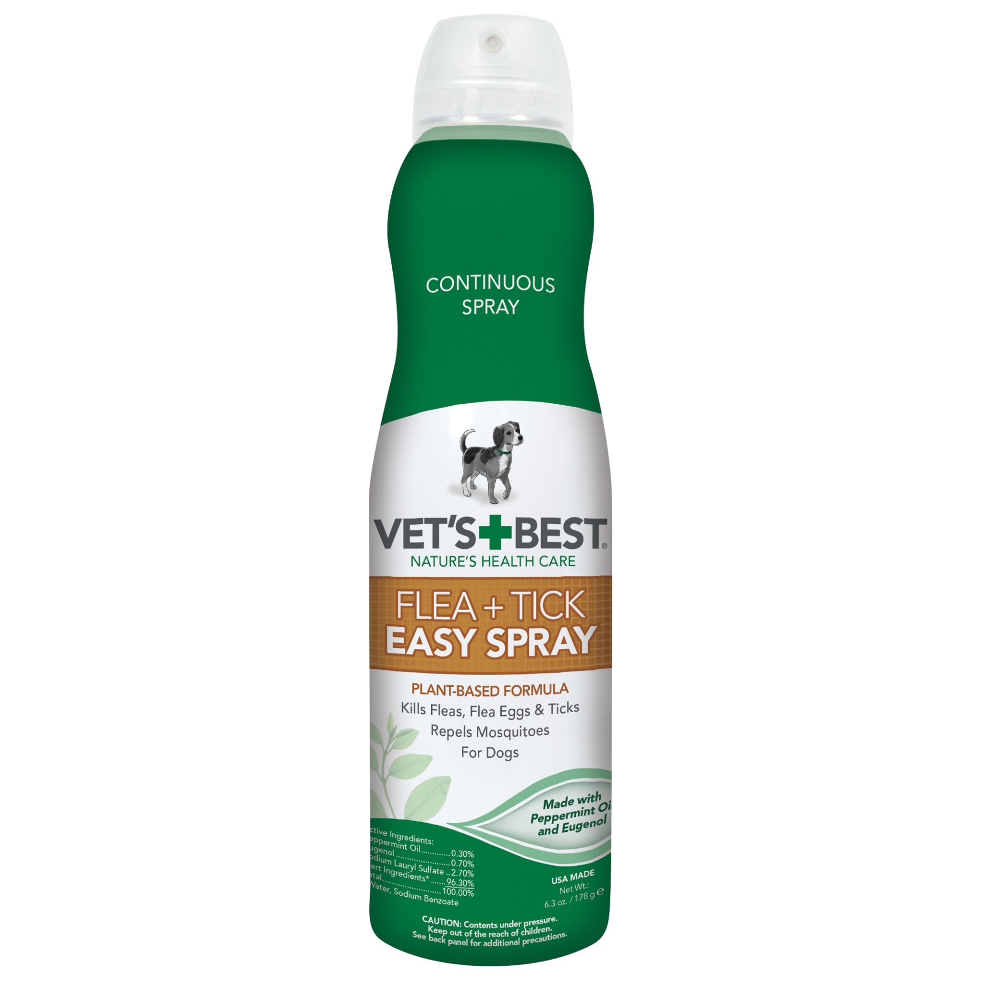 slide 1 of 1, Vet's Best Flea+Tick Easy Pet Spray, 6.3 fl oz
