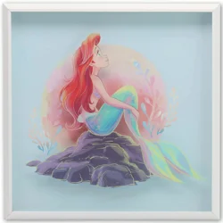 Disney Princess Ariel Glass Print Wall Decor