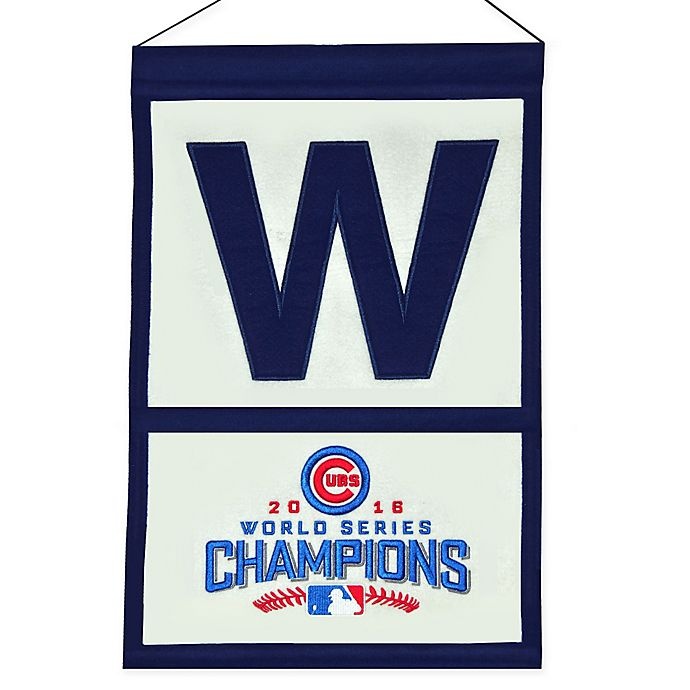 slide 1 of 1, MLB Chicago Cubs W'' World Series Banner'', 1 ct