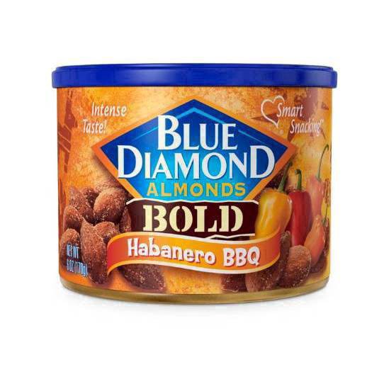 slide 8 of 17, Blue Diamond Bold Habanero BBQ Almonds 6 oz, 6 oz