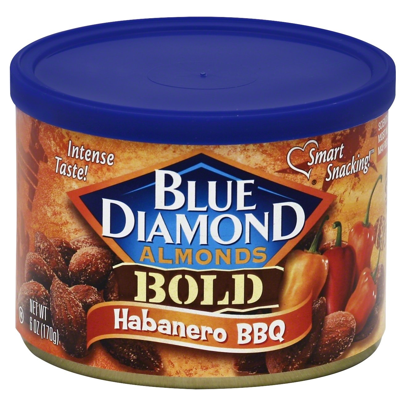 slide 1 of 3, Blue Diamond Almonds Bold Habanero BBQ, 6 oz