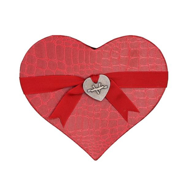 slide 1 of 1, V Choc Heart Shape Box 24pc, 1 ct