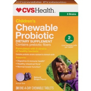 slide 1 of 1, CVS Health Kids Probiotic Chewable Tablets, 30 ct