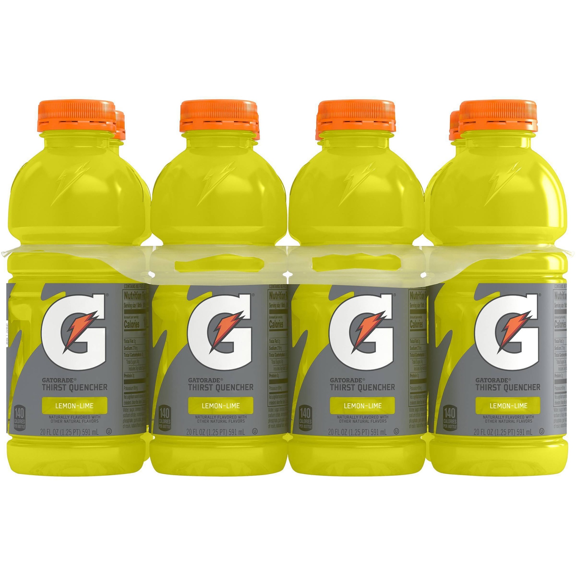 slide 1 of 5, Gatorade Lemon Lime Sports Drink, 8 ct; 20 fl oz