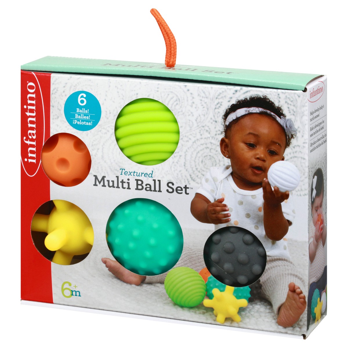 slide 4 of 9, Infantino 6+ Months Textured Multi Ball Set 6 ea, 6 ct