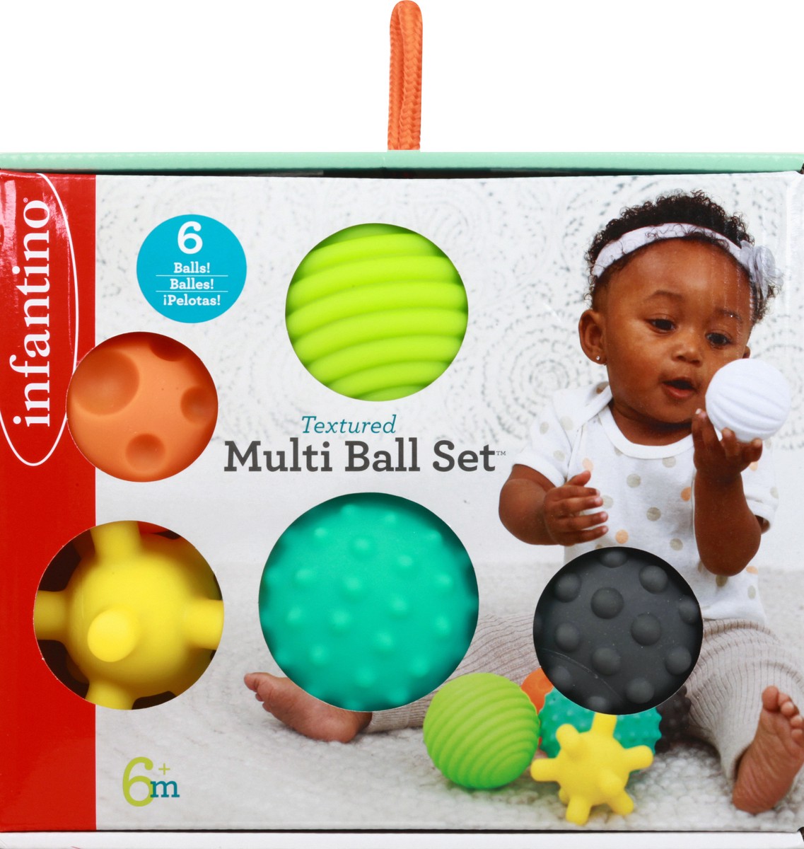 slide 7 of 9, Infantino 6+ Months Textured Multi Ball Set 6 ea, 6 ct