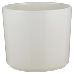 Trendspot 10.8in Cylinder Ceramic Planter, White