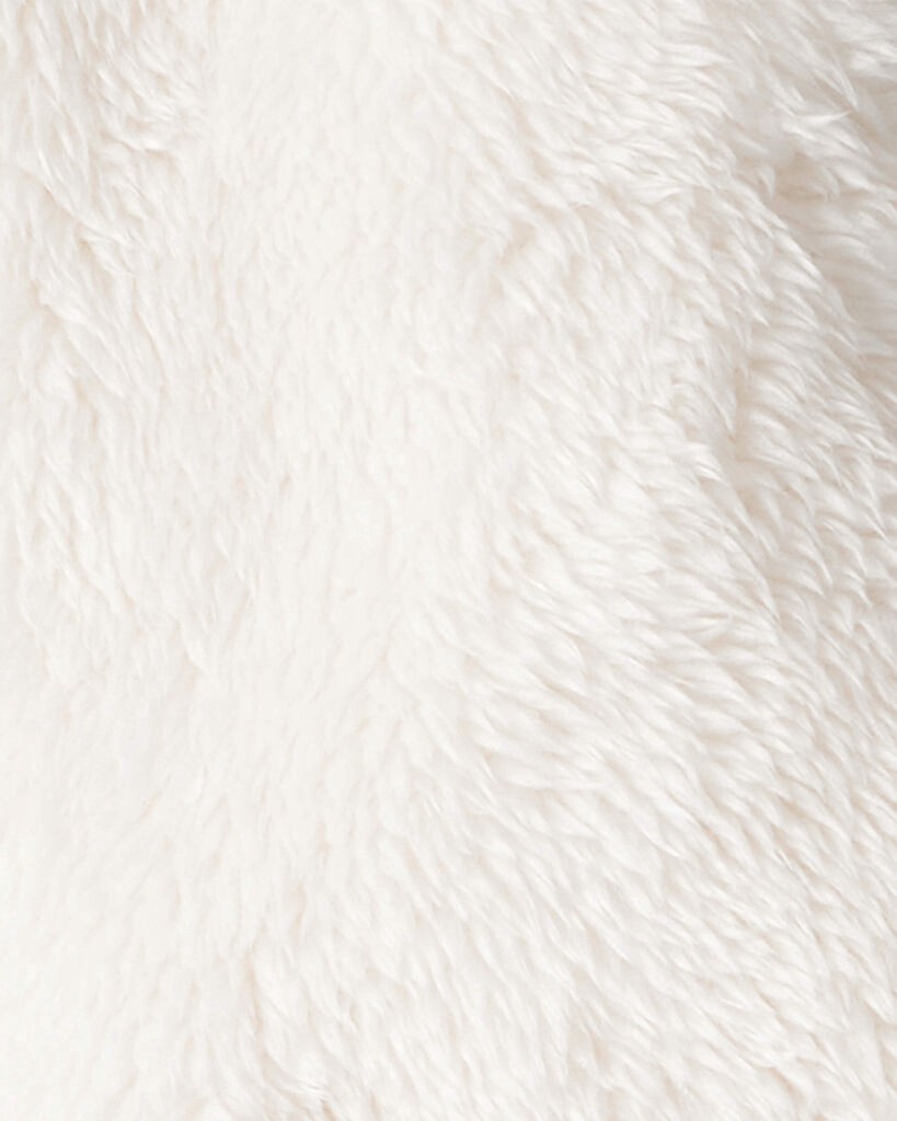 slide 3 of 3, Carter's Baby Sherpa Hooded Long-Sleeve Sweater - White White 6M, 1 ct