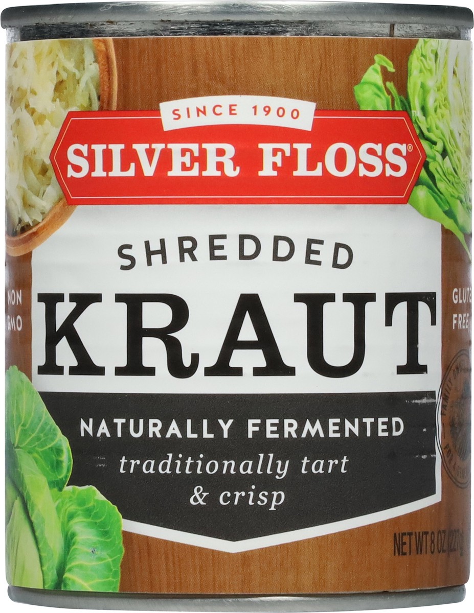 slide 3 of 9, Silver Floss Shredded Kraut 8 oz, 8 oz