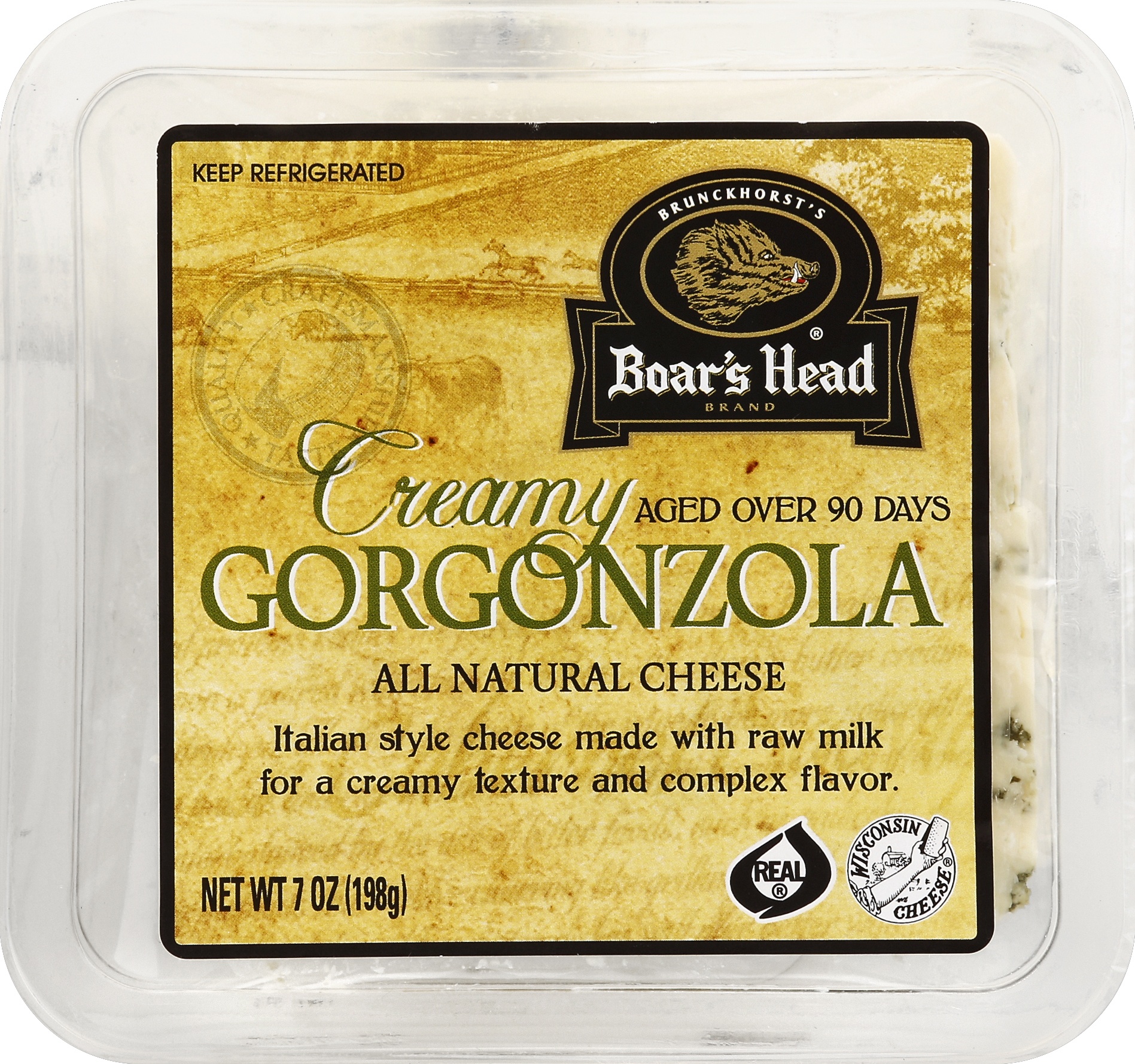 slide 1 of 1, Boar's Head Creamy Gorgonzola Cheese, 7 oz
