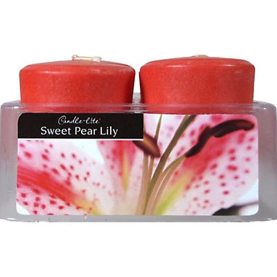 slide 1 of 1, Candle-Lite Essential Elements Sweet Pearl Lily Votive Candle, 1 ct