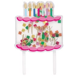 Meijer Hb Acrylic Cake Topper 1 Count