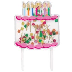 Meijer Hb Acrylic Cake Topper 1 Count