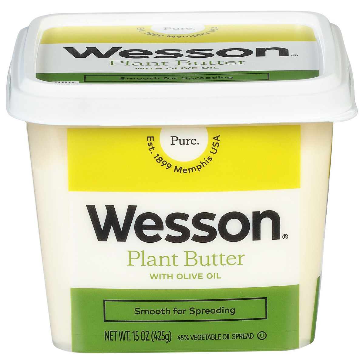 slide 13 of 13, Wesson Plant Butter with Olive Oil 15 oz, 15 oz