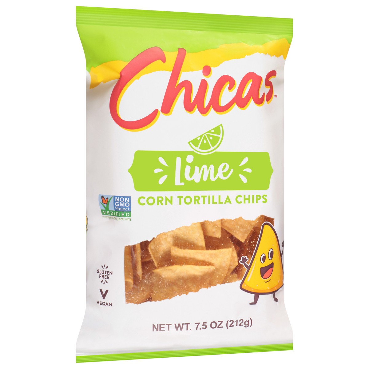 slide 7 of 9, Chicas Lime Corn Tortilla Chips, 7.5 oz