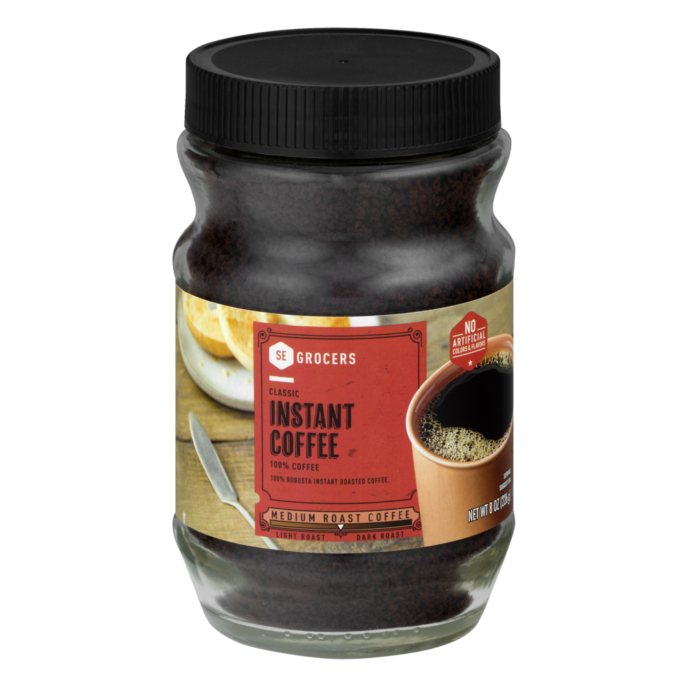 slide 1 of 1, SE Grocers Instant Coffee Classic, 8 oz