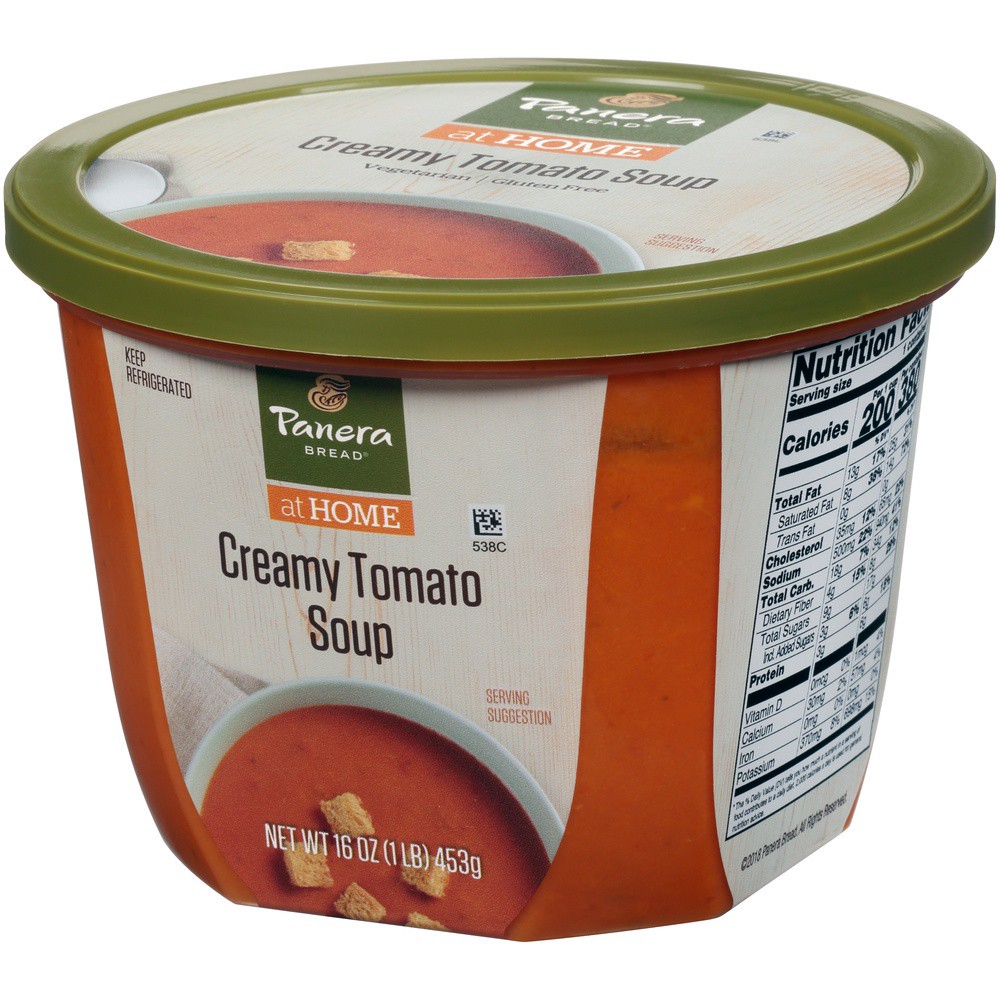 slide 21 of 25, Panera Bread Creamy Tomato Soup, 16 OZ Soup Cup (Gluten Free), 16 oz