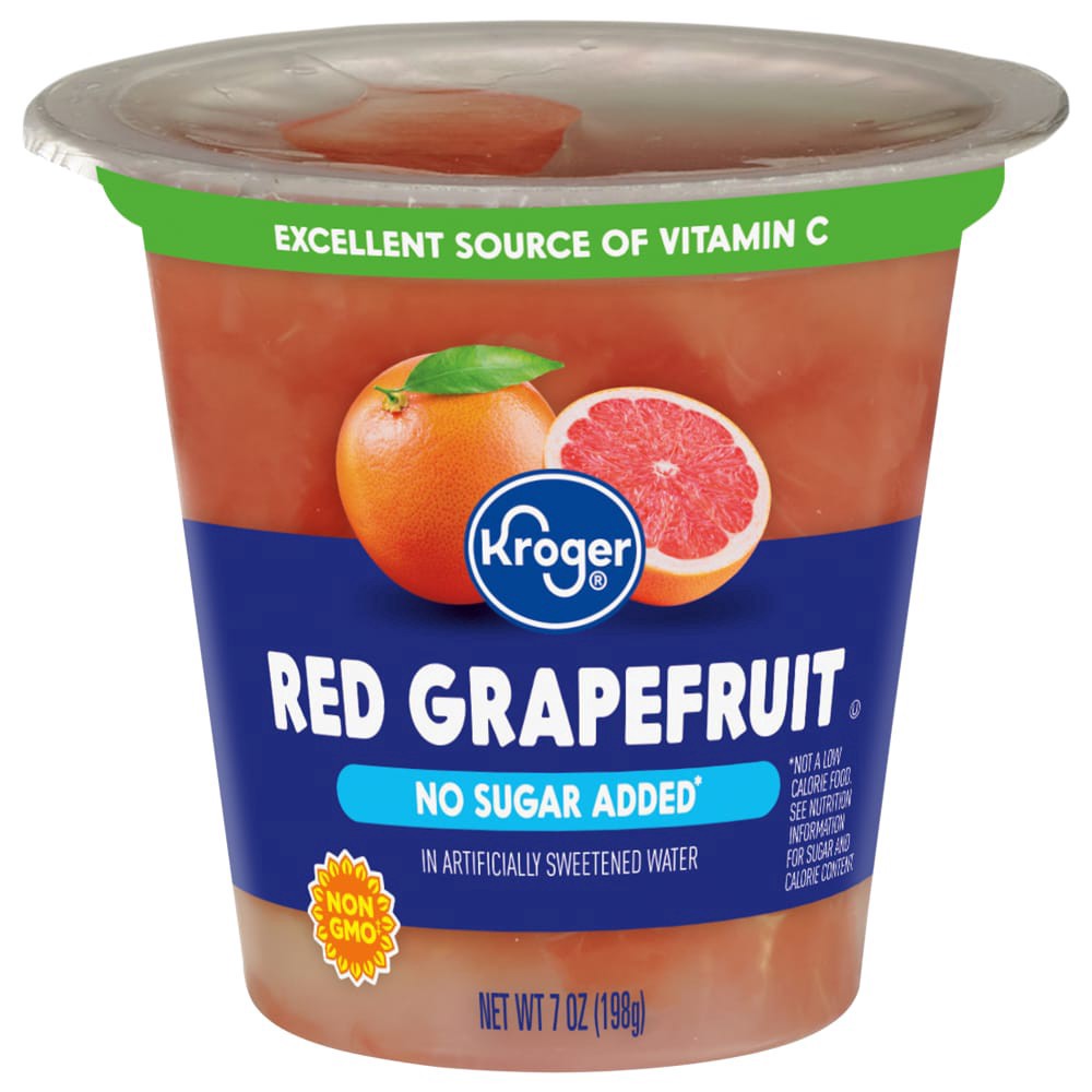 slide 3 of 3, Kroger Grapefruit Cups, 7 oz