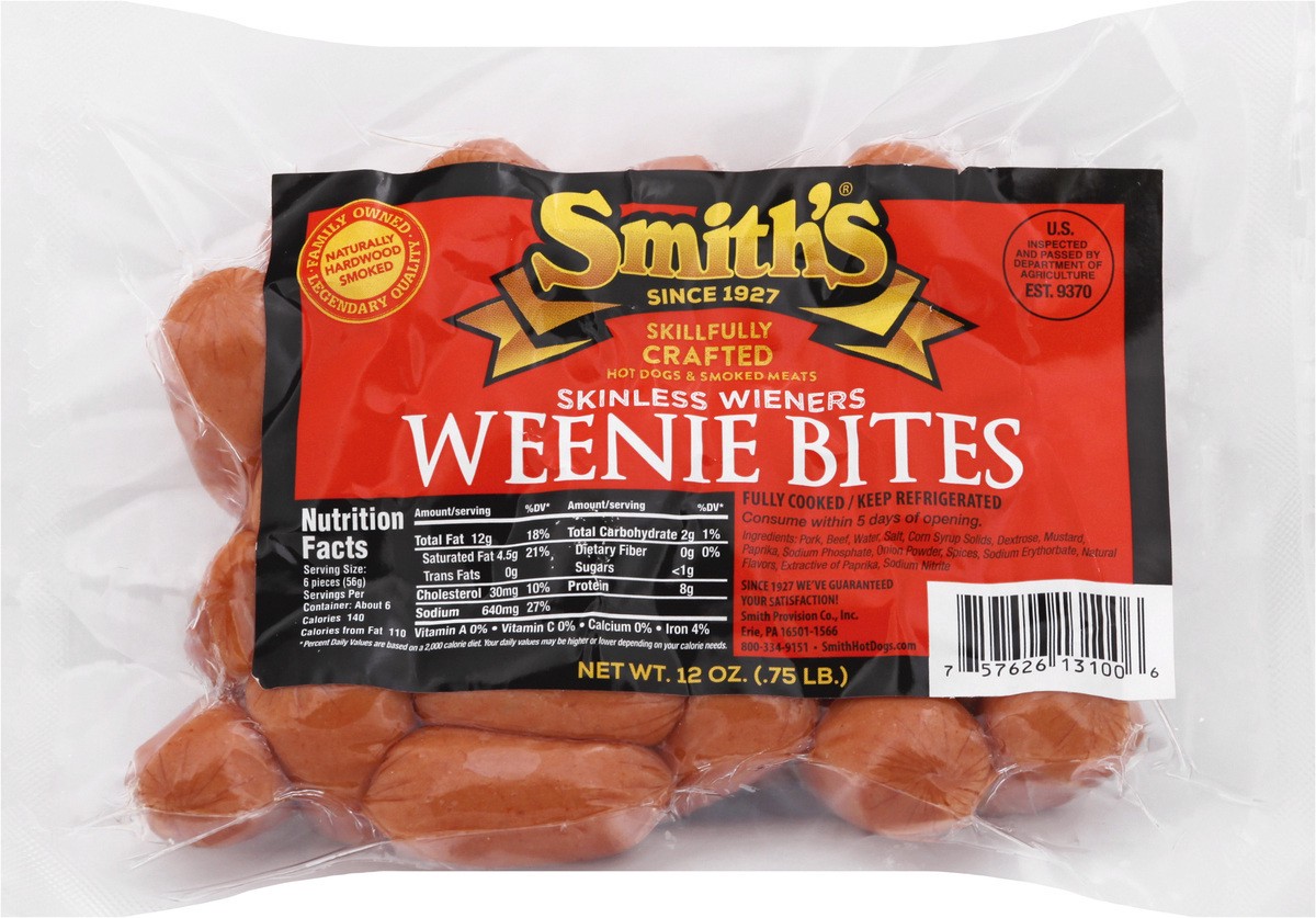 slide 1 of 9, Smith's Weenie Bites 12 oz, 12 oz