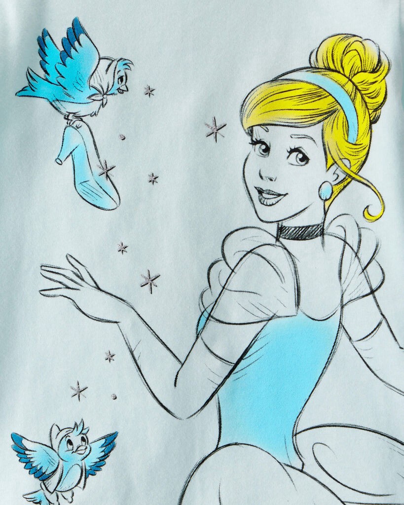 slide 2 of 4, Carter's Carters Girls 3-Pack Disney© Princess Long-Sleeve Graphic Tees Multi 6-6X, 1 ct