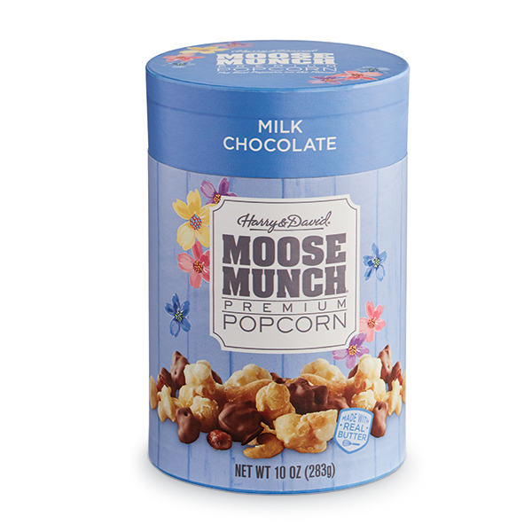 Harry & David Milk Chocolate Moose Munch Gourmet Popcorn Easter Spring