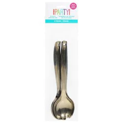 Unique Gold Plastic Serving Set