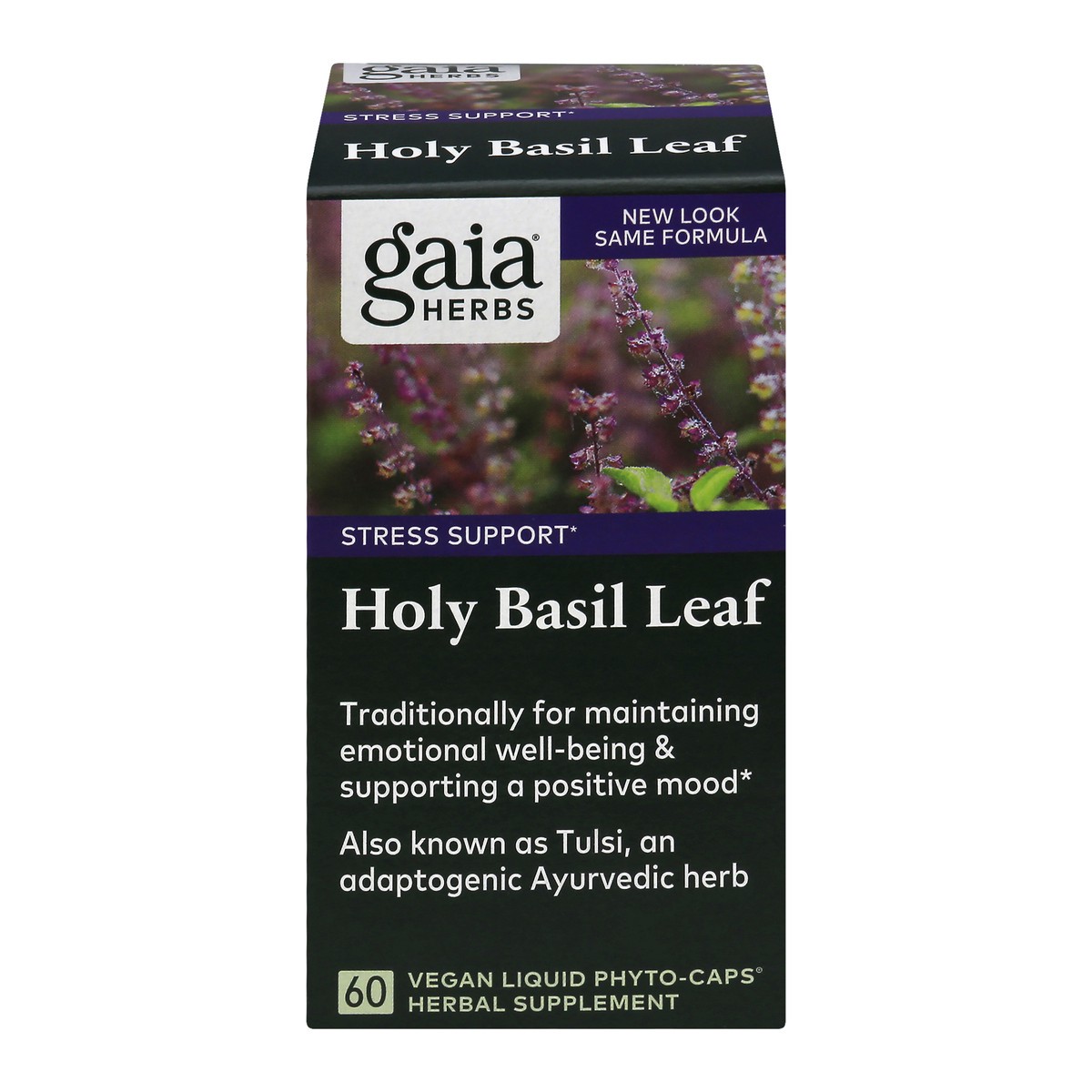 slide 1 of 13, Gaia Herbs Holy Basil Leaf Herbal Supplement, 60 ct