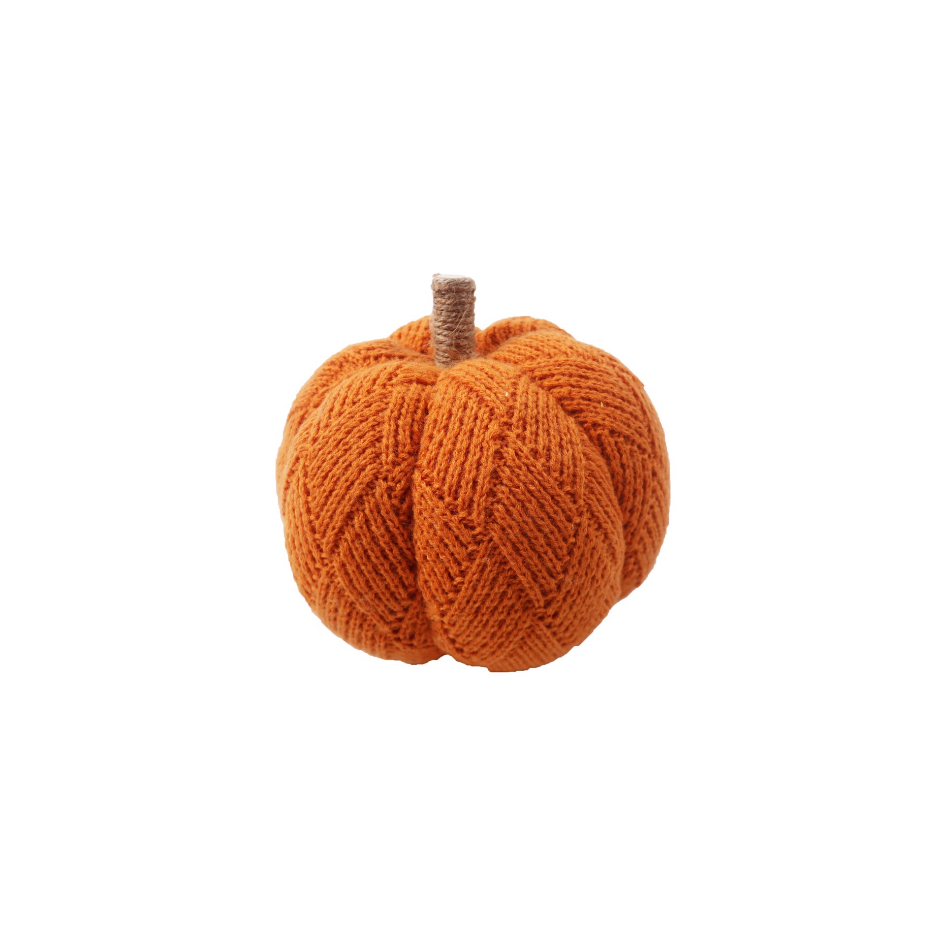 slide 2 of 2, 7.5" Soft Diamond Knit Pumpkin Tabletop Decor By Ashland, 7.5 in x 7.5 in x 6.5 in