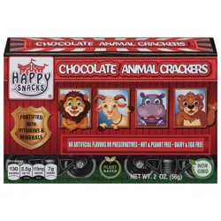 Happy Snacks Chocolate Animal Crackers 2 oz