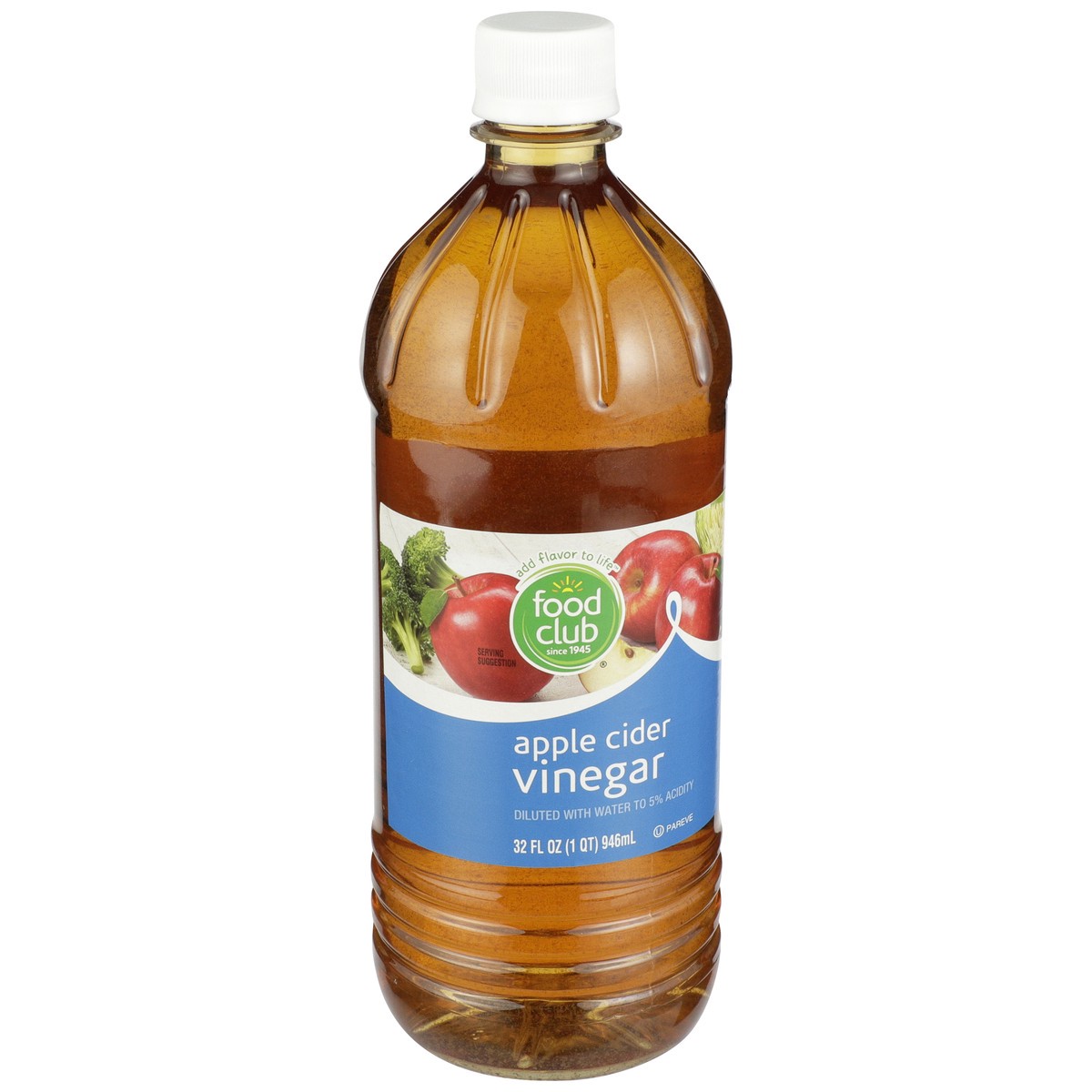 slide 5 of 8, Food Club Apple Cider Vinegar 32 fl oz, 32 fl oz