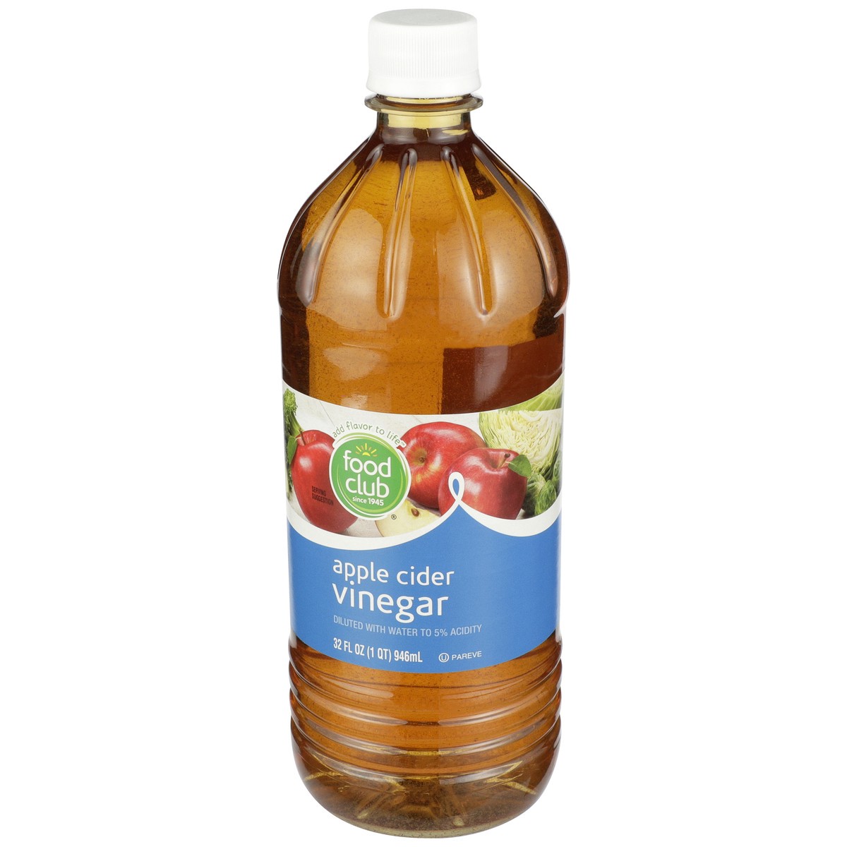 slide 7 of 8, Food Club Apple Cider Vinegar 32 fl oz, 32 fl oz