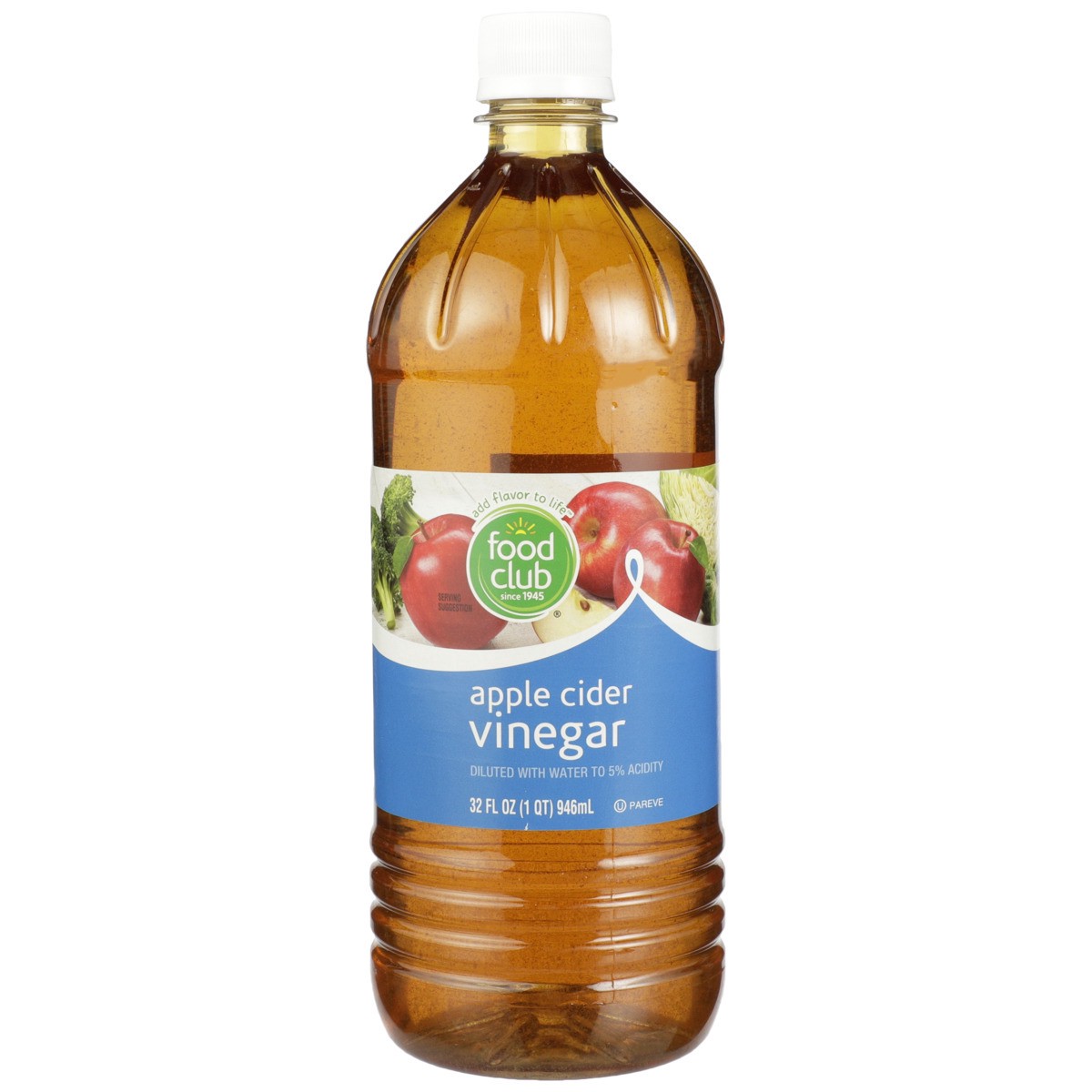 slide 8 of 8, Food Club Apple Cider Vinegar 32 fl oz, 32 fl oz