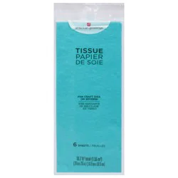 American Greetings Turquoise Tissue Paper 6 Sheets