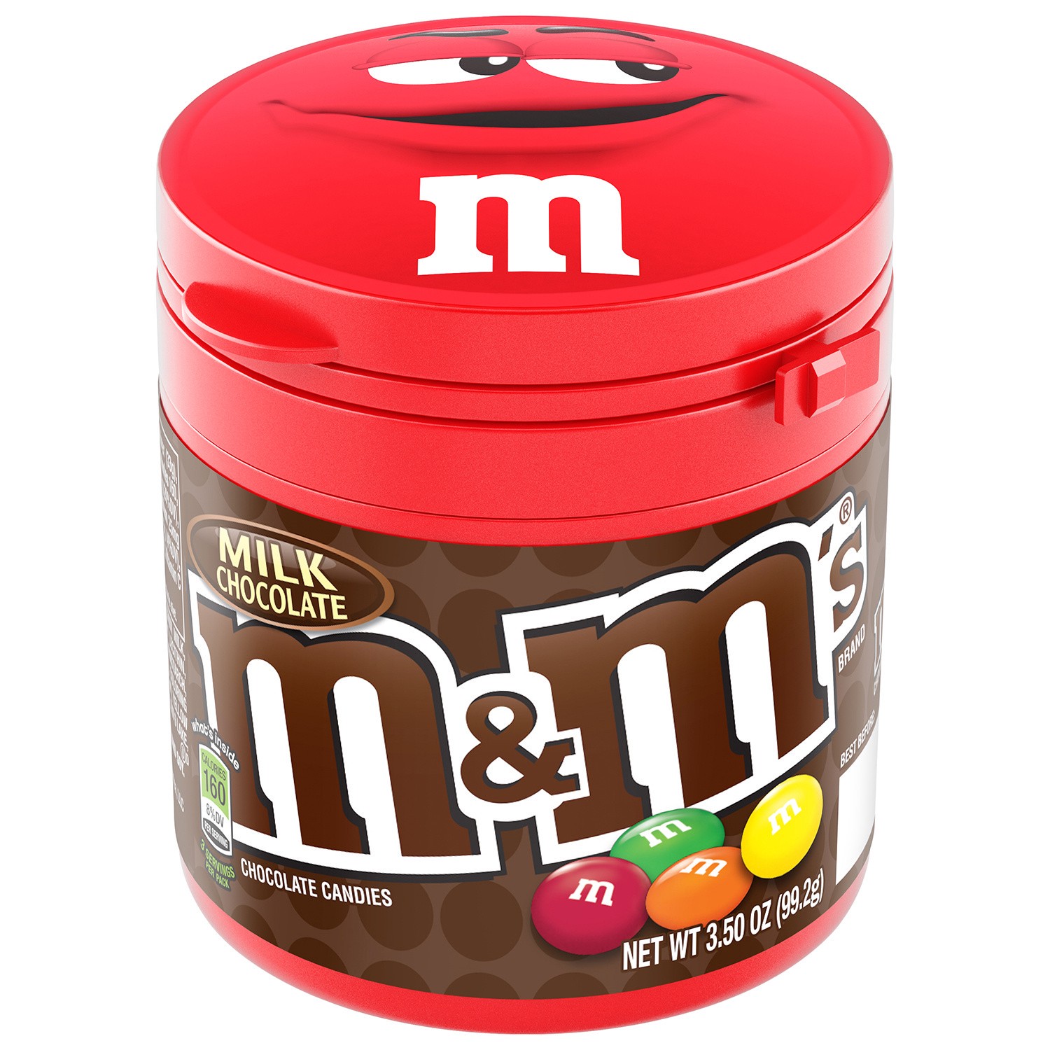 slide 3 of 3, M&M's Milk Chocolate Candy To-Go Bottles 3.5-Ounce Bottle, 3.5 oz