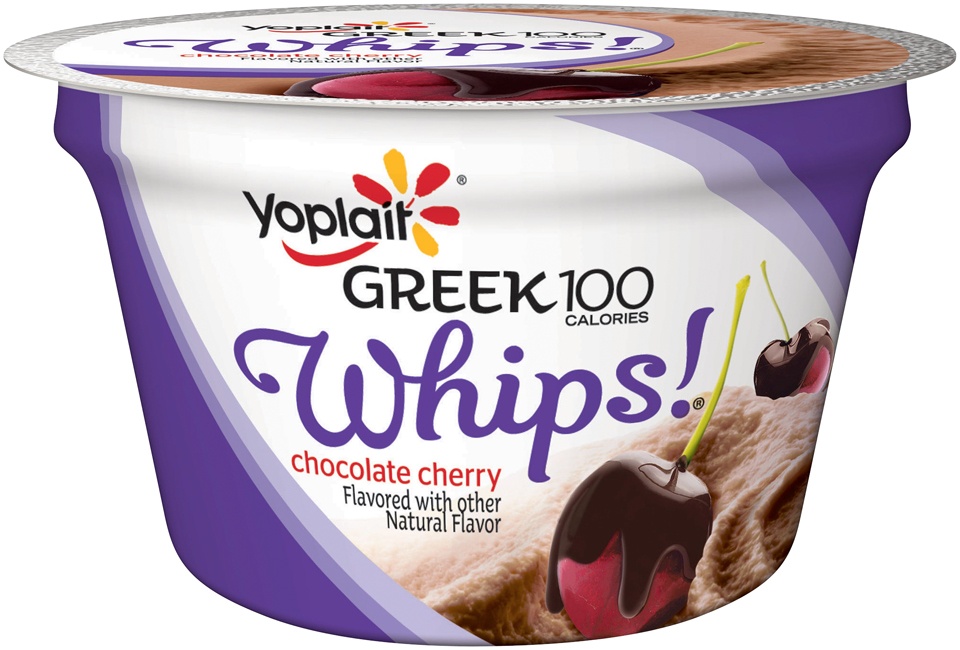 slide 1 of 1, Yoplait Greek Whips Yogurt Chocolate Cherry, 4 oz