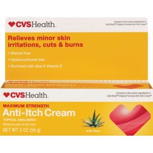 slide 1 of 1, CVS Health Medicated Anti-Itch Cream, 2 oz; 56 gram