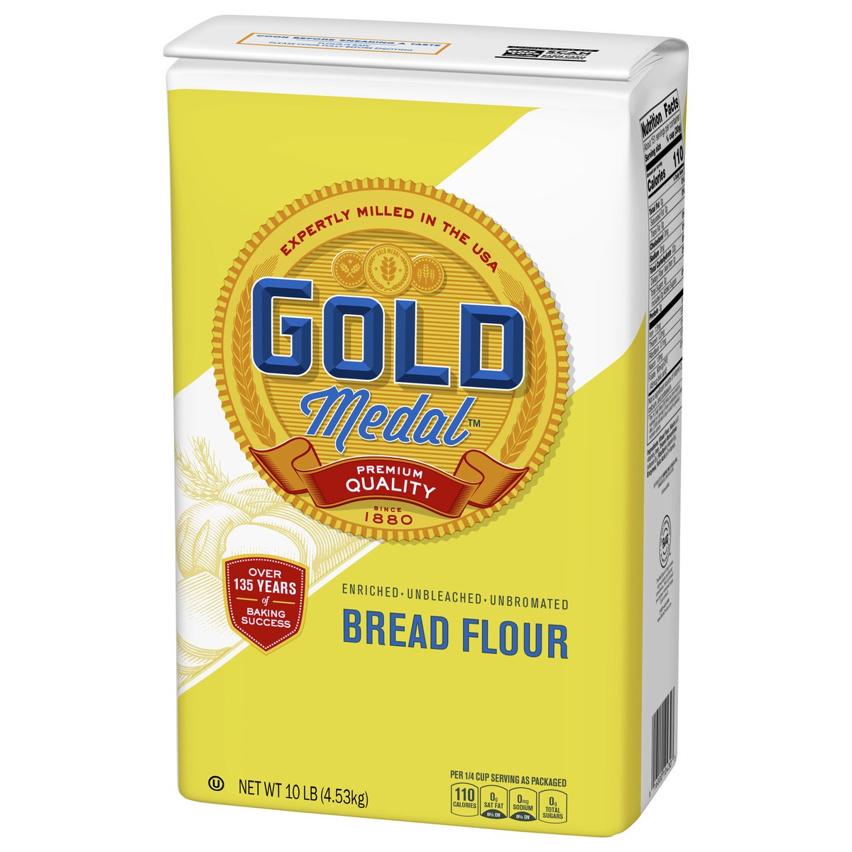 slide 2 of 14, Gold Medal Premium Quality Unbleached Bread Flour, 10 pounds, 10 lb