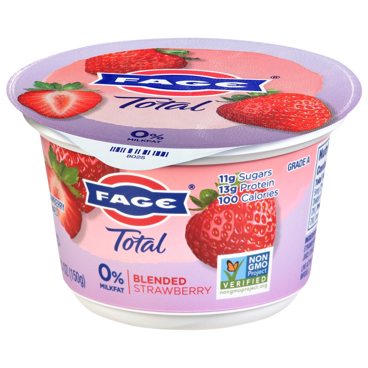 slide 12 of 13, Fage Strawberry Greek Yogurt Nonfat Blended, 5.3 oz